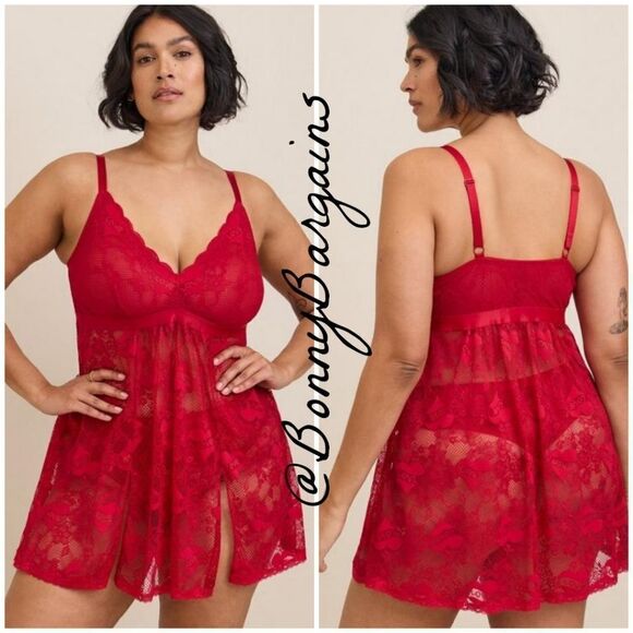 torrid Other - NWT Torrid Tattoo Lace Babydoll With Deep V-Neck
